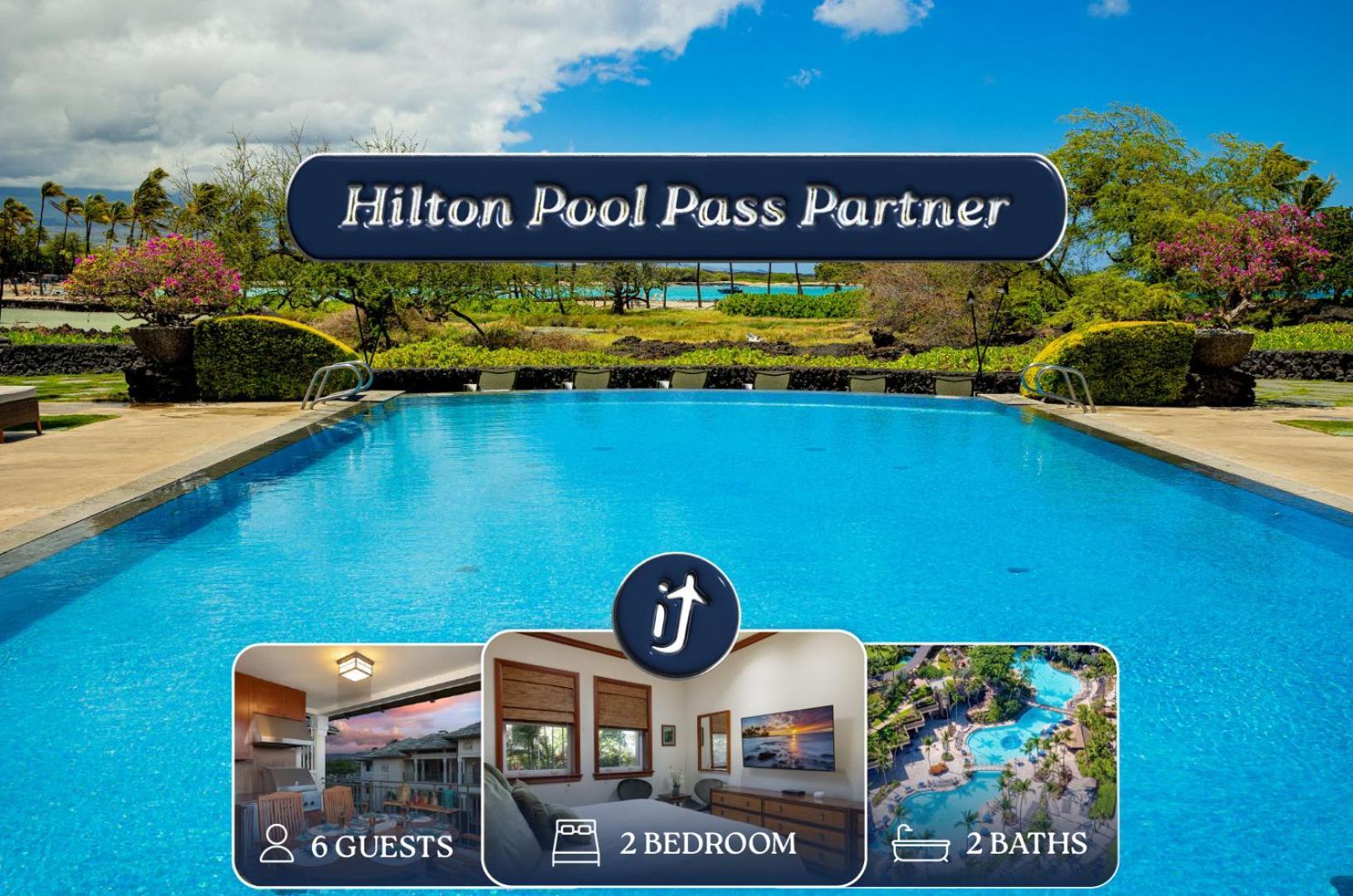 Hilton Pool Pass Included, Kolea - Luxe Penthouse Villa Waikoloa Exteriör bild